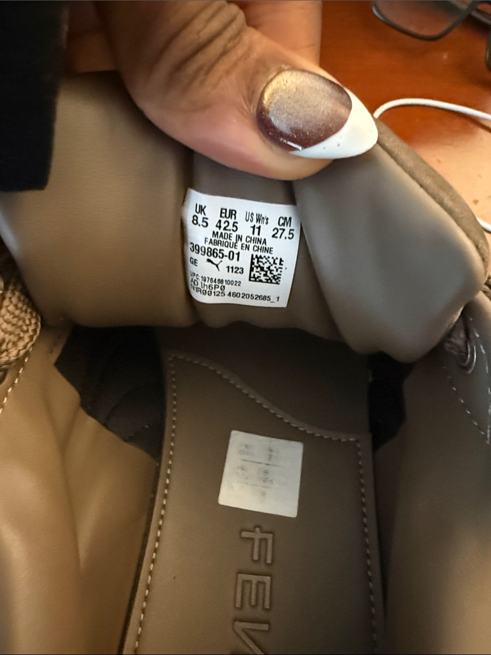 Puma Fenty Platform Sneakers in Taupe Brown - Picture 9 of 10